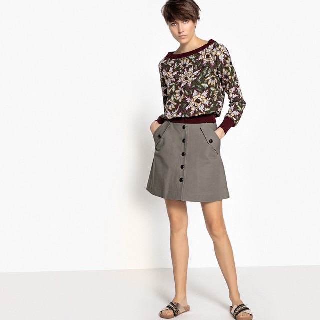 Dress printed with flowers